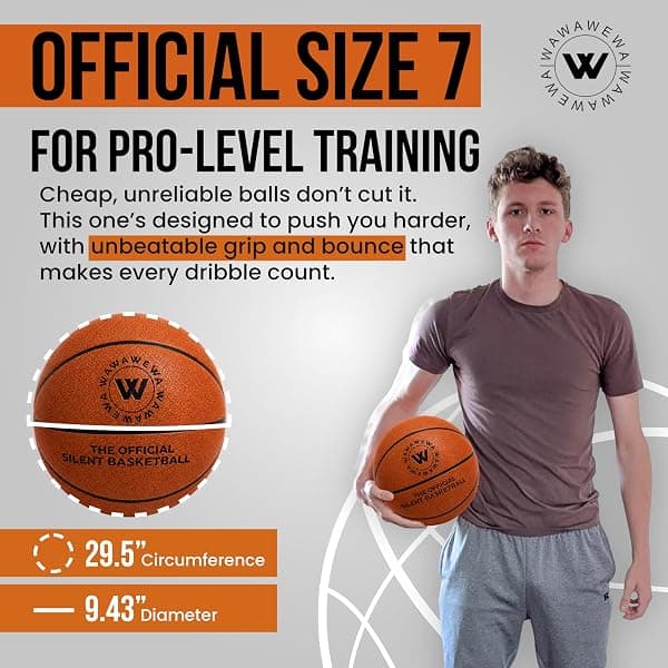 Wawawewa Silent Foam Basketball, Size 7 — view 4 of 4