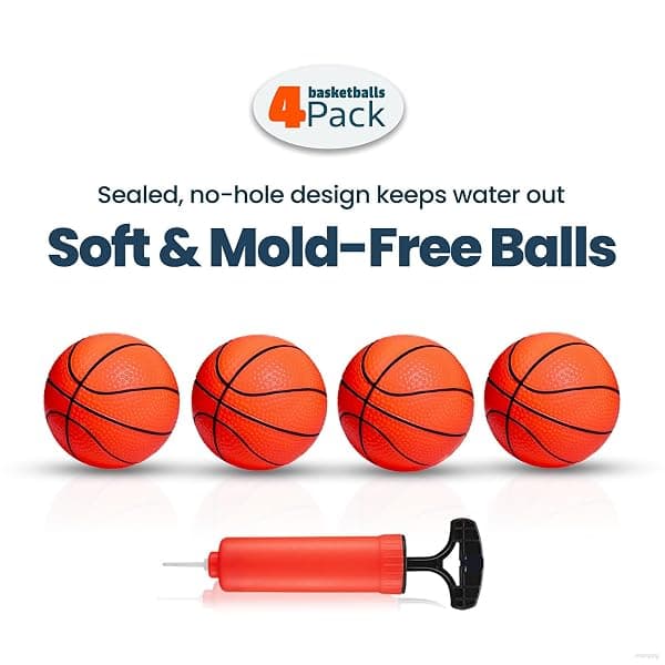 Marppy Bathtub Basketball Hoop with 4 Balls — view 3 of 4