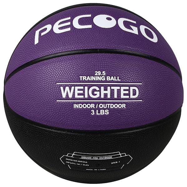 Pecogo Weighted Training Basketball, 3 lb, Purple — view 2 of 4