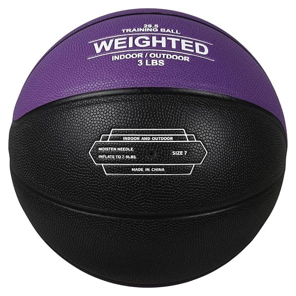 Pecogo Weighted Training Basketball, 3 lb, Purple — view 3 of 4