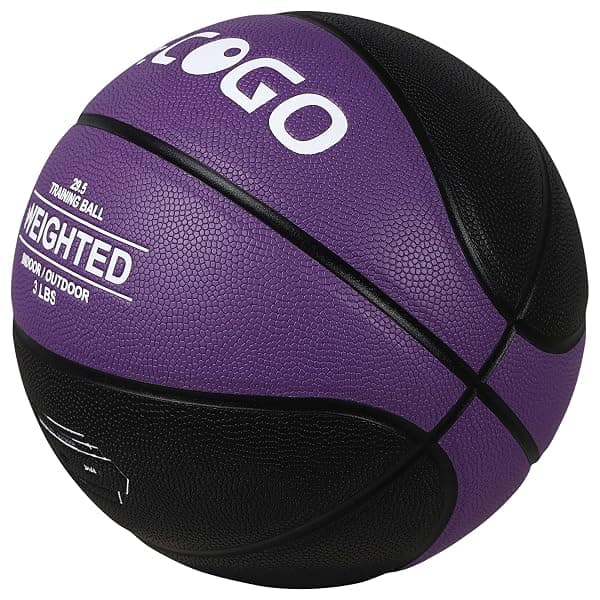 Pecogo Weighted Training Basketball, 3 lb, Purple — view 4 of 4