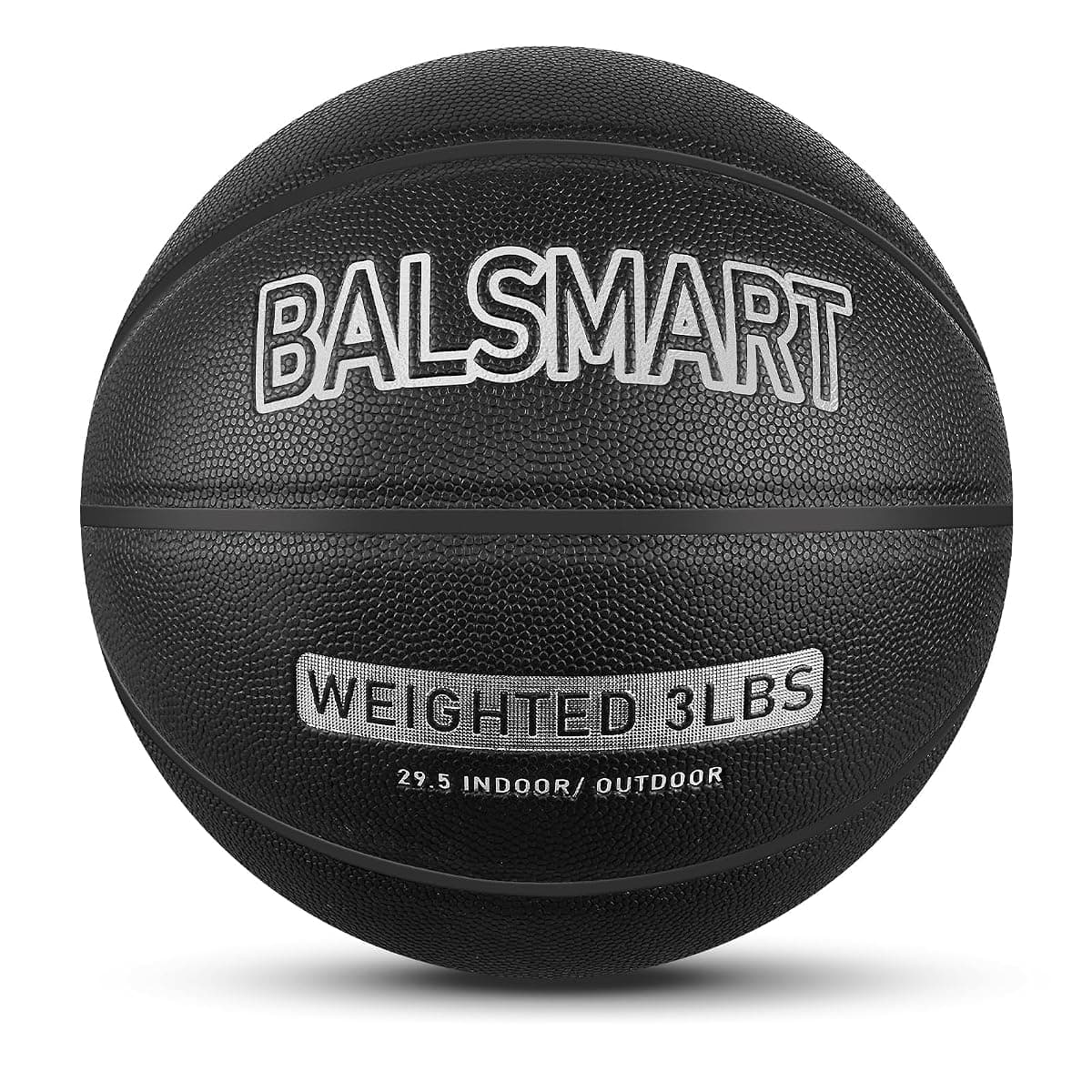 Balsmart Weighted Basketball, 3 lb, Size 7, Black
