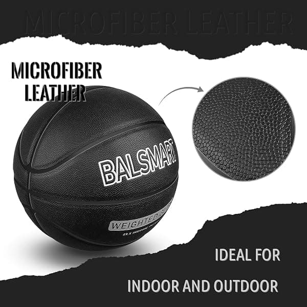 Balsmart Weighted Basketball, 3 lb, Size 7, Black — view 4 of 4