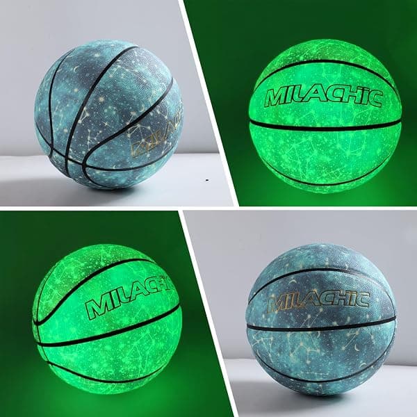 Milachic Glow in the Dark Basketball, Size 6 — view 2 of 4