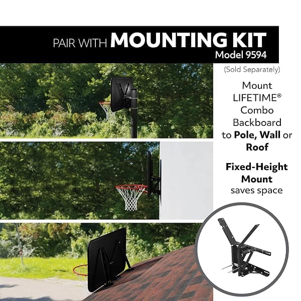 Lifetime 79910 50 in. Backboard and Rim Combo — view 2 of 4