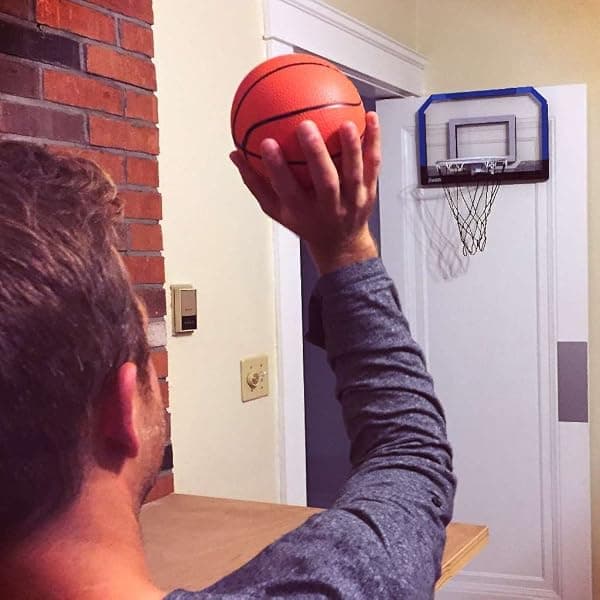 Franklin Sports LED Over-the-Door Mini Hoop, Blue — view 2 of 4