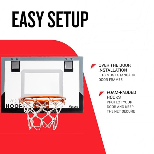 Franklin Sports Pro Hoops Door-Mount Mini Hoop — view 3 of 4