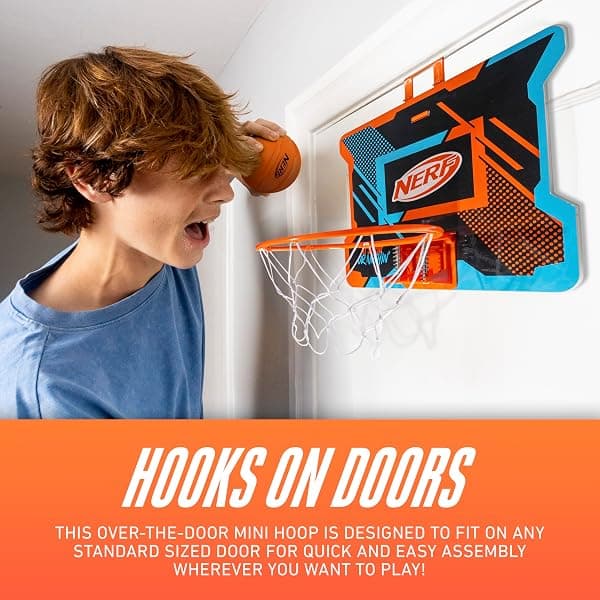 Franklin Sports Nerfoop Slam Over-Door Mini Hoop — view 3 of 4
