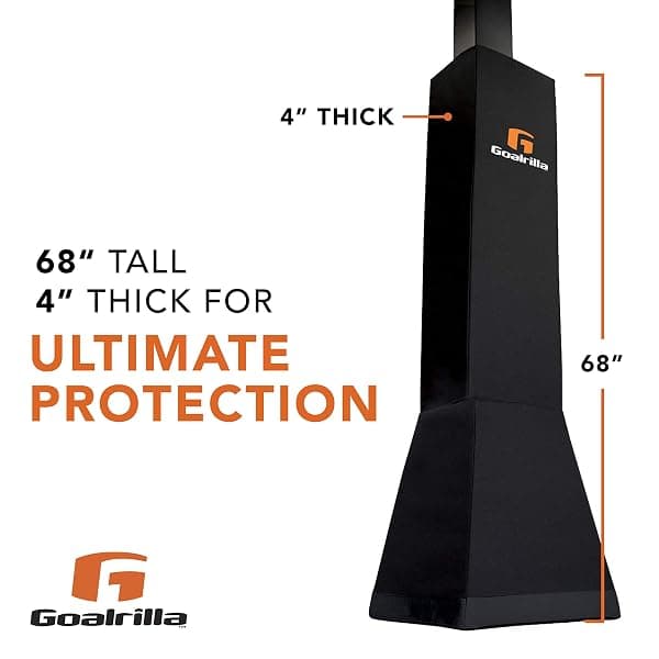 Goalrilla Deluxe Basketball Pole Pad, 68 in., Black — view 3 of 4