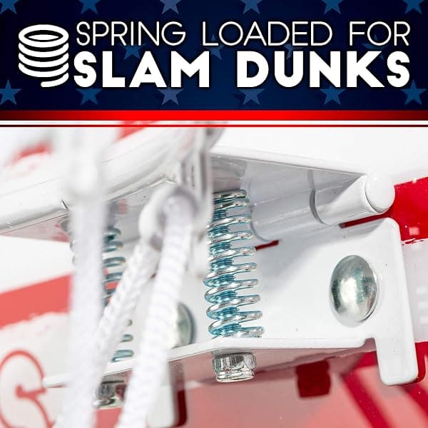 Franklin Sports Pro Hoops Mini Hoop, Red White Blue — view 3 of 4