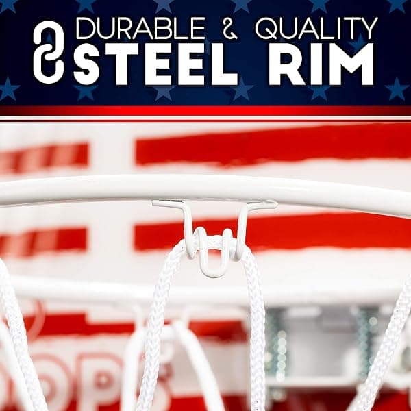 Franklin Sports Pro Hoops Mini Hoop, Red White Blue — view 4 of 4