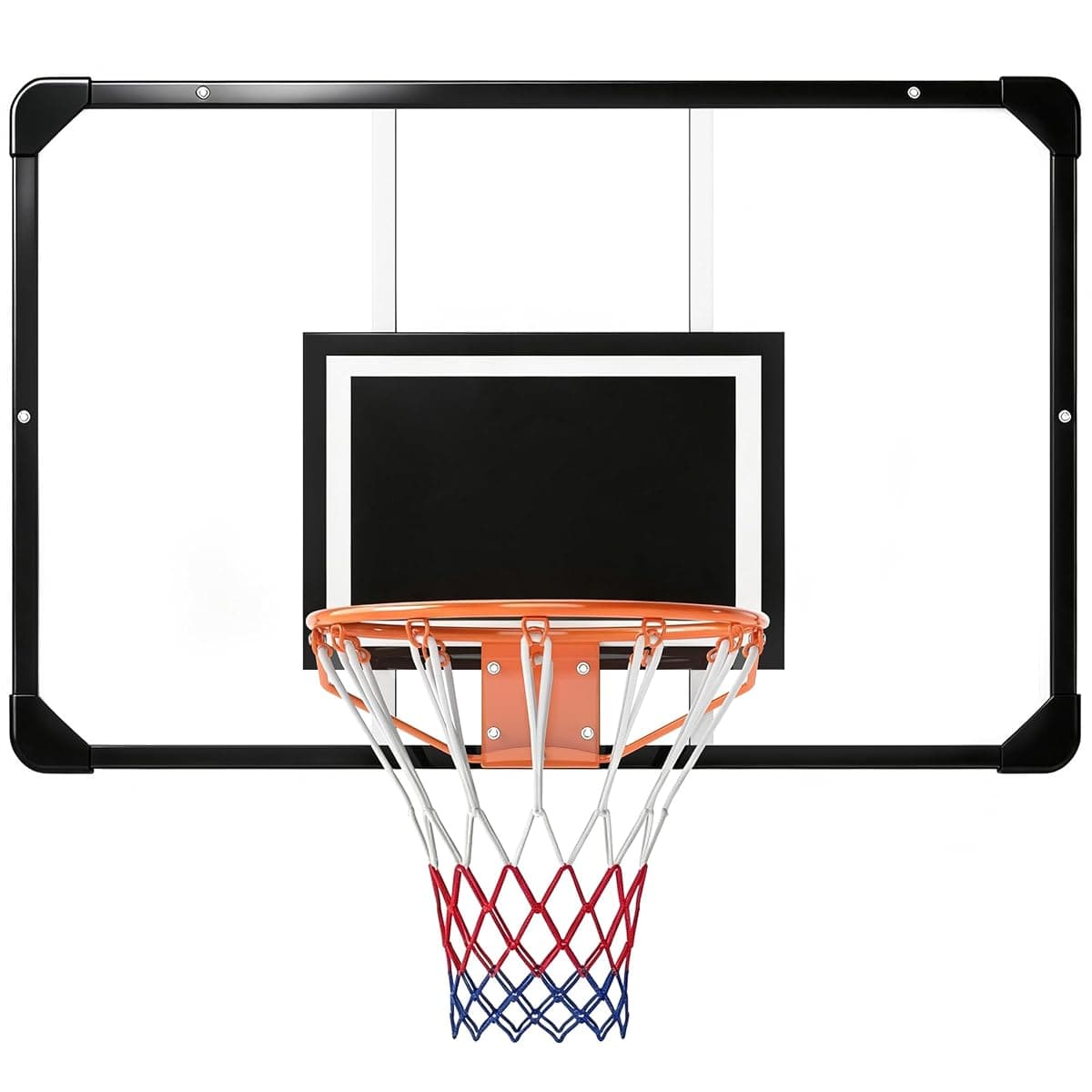 Soozier Wall-Mount Hoop, 44.5 in. Shatterproof Board