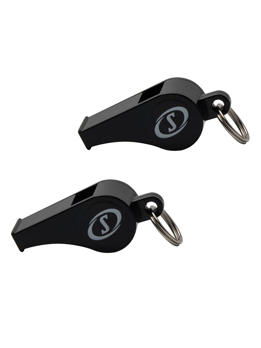 Spalding Coach Whistles with Lanyards, 2-Pack