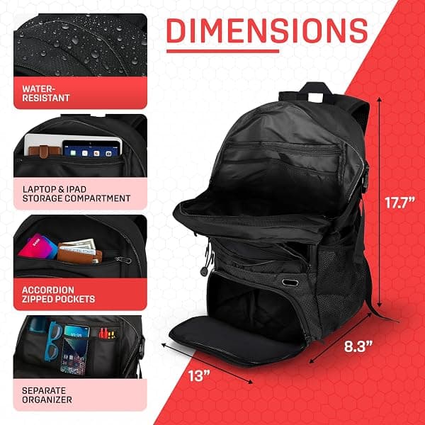 Spalding Basketball Backpack Ultimate, Black — view 4 of 4
