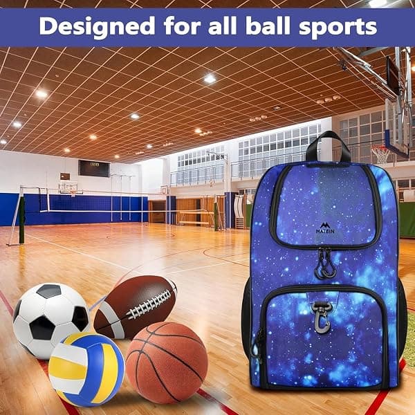 MATEIN Basketball Backpack, 35L Galaxy Blue — view 2 of 4
