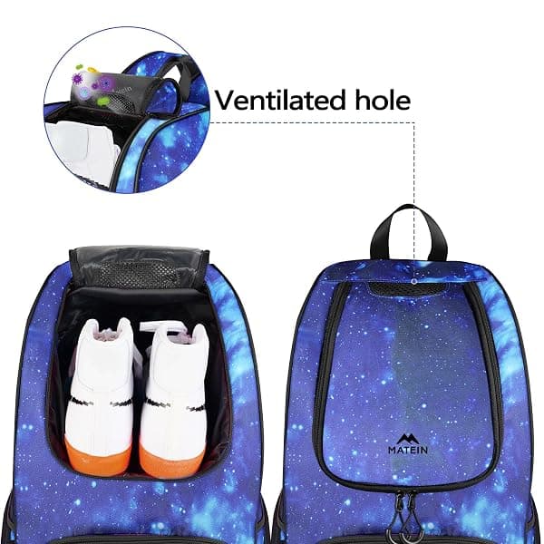 MATEIN Basketball Backpack, 35L Galaxy Blue — view 3 of 4