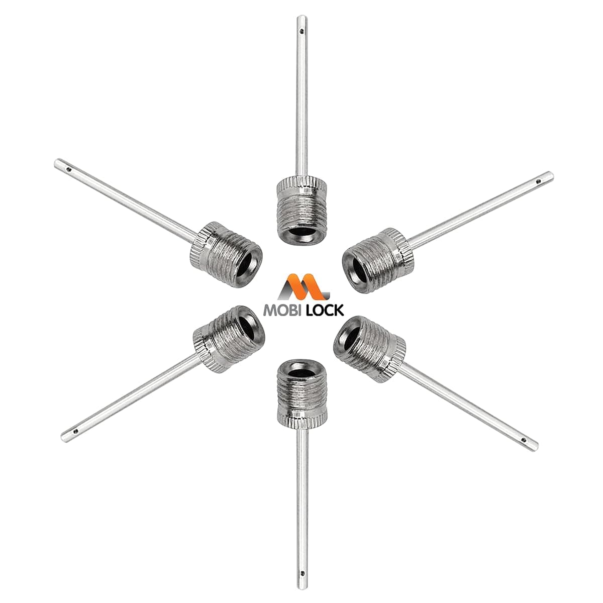 Mobi Lock Stainless Pump Needles, 6-Pack