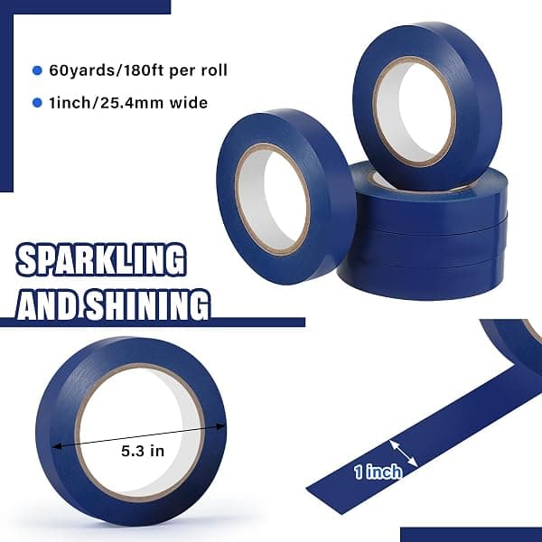 Frienda Blue Gym Floor Tape, 1 in x 60 yd — view 2 of 4