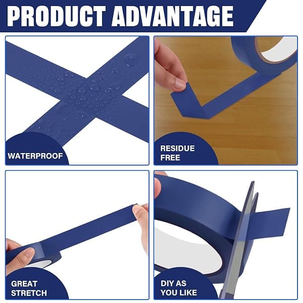 Frienda Blue Gym Floor Tape, 1 in x 60 yd — view 3 of 4