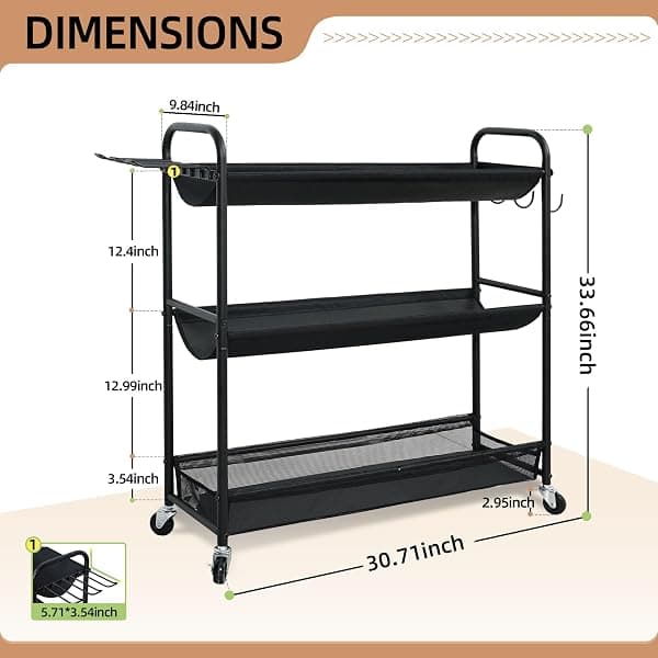 Storage Maniac 3-Tier Rolling Ball Rack — view 2 of 4