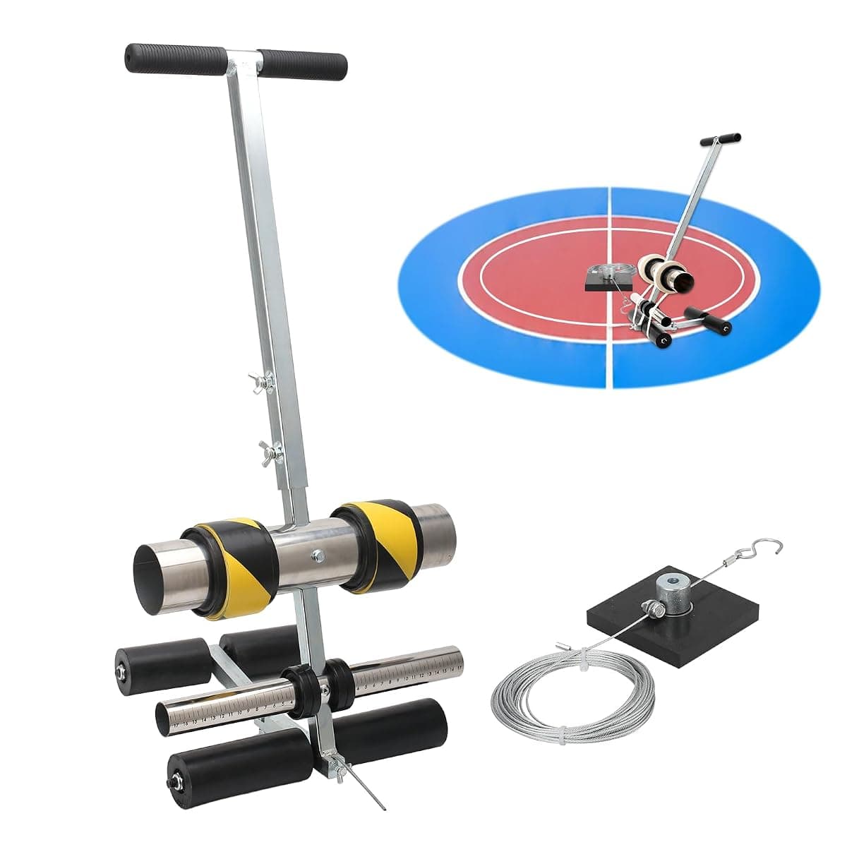 ZQVU Court Line Tape Applicator, 1 to 4 in