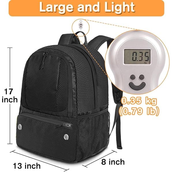 YOREPEK Ball Backpack, 28L with Shoe Pocket — view 2 of 4