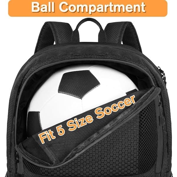 YOREPEK Ball Backpack, 28L with Shoe Pocket — view 3 of 4