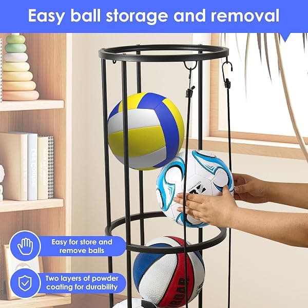 URMMIY Ball Storage Rack, Holds 4-5 Balls — view 3 of 4