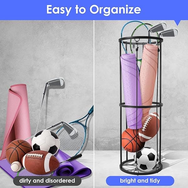 URMMIY Ball Storage Rack, Holds 4-5 Balls — view 4 of 4