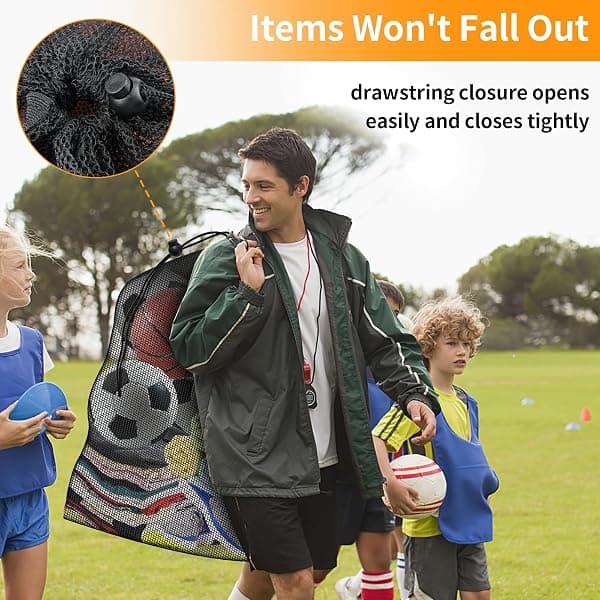 Hoiny Mesh Ball Bag, 40 x 30 in — view 3 of 4