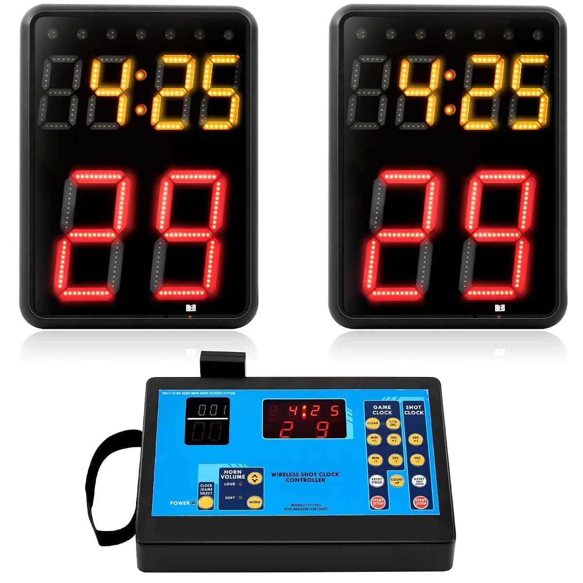 Suzile Wireless Shot Clock Pair, 24 Second