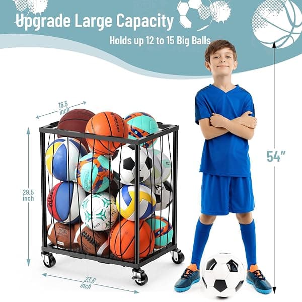 TomCare Rolling Ball Rack, 12-15 Balls — view 2 of 4