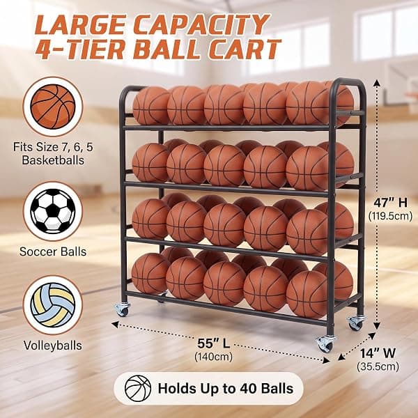 Colingmill 4-Tier Ball Rack, 40 Balls — view 2 of 4