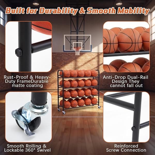 Colingmill 4-Tier Ball Rack, 40 Balls — view 3 of 4