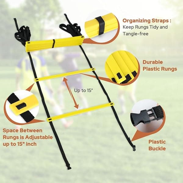 GHB Pro Agility Ladder, 20 ft, 12 Rungs — view 3 of 4