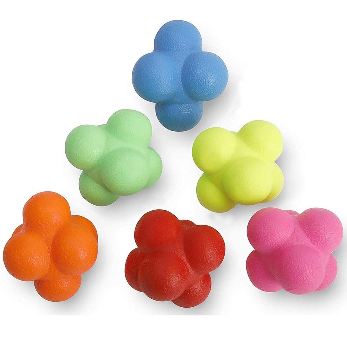 Yaegoo Reaction Balls, 2.75 in, 6-Pack