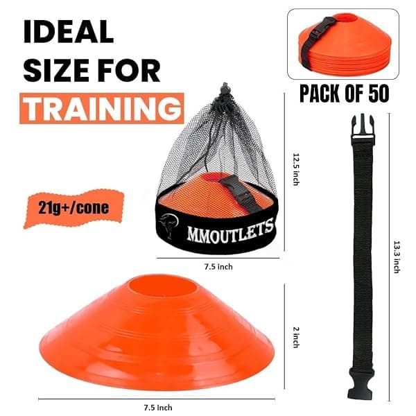 MMOutlets Disc Cones, 25-Pack with Bag — view 2 of 4