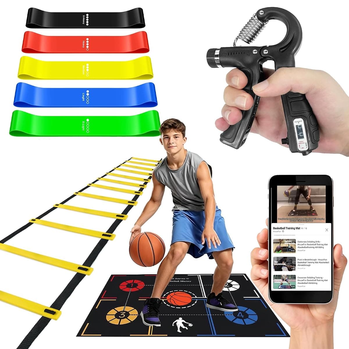 HouzeFun Dribble Mat Set, 42 x 29 in