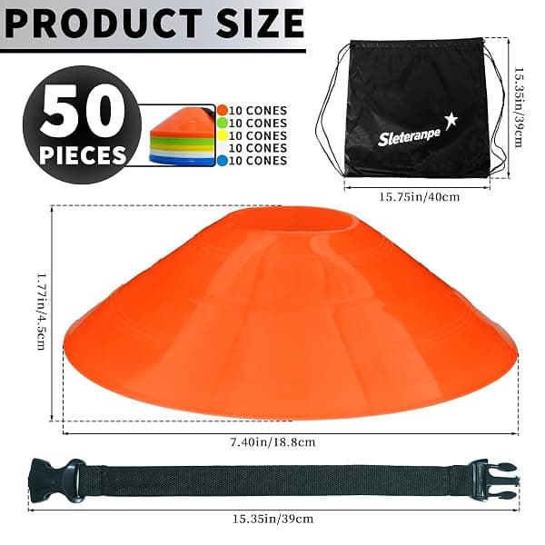 Sleteranpe Pro Disc Cones, Set of 50 — view 2 of 4