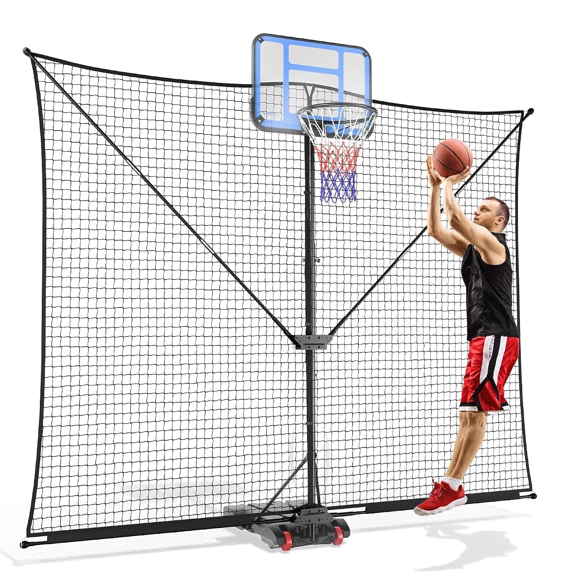 SPOYNAL Basketball Backstop Net, 10 x 8 ft