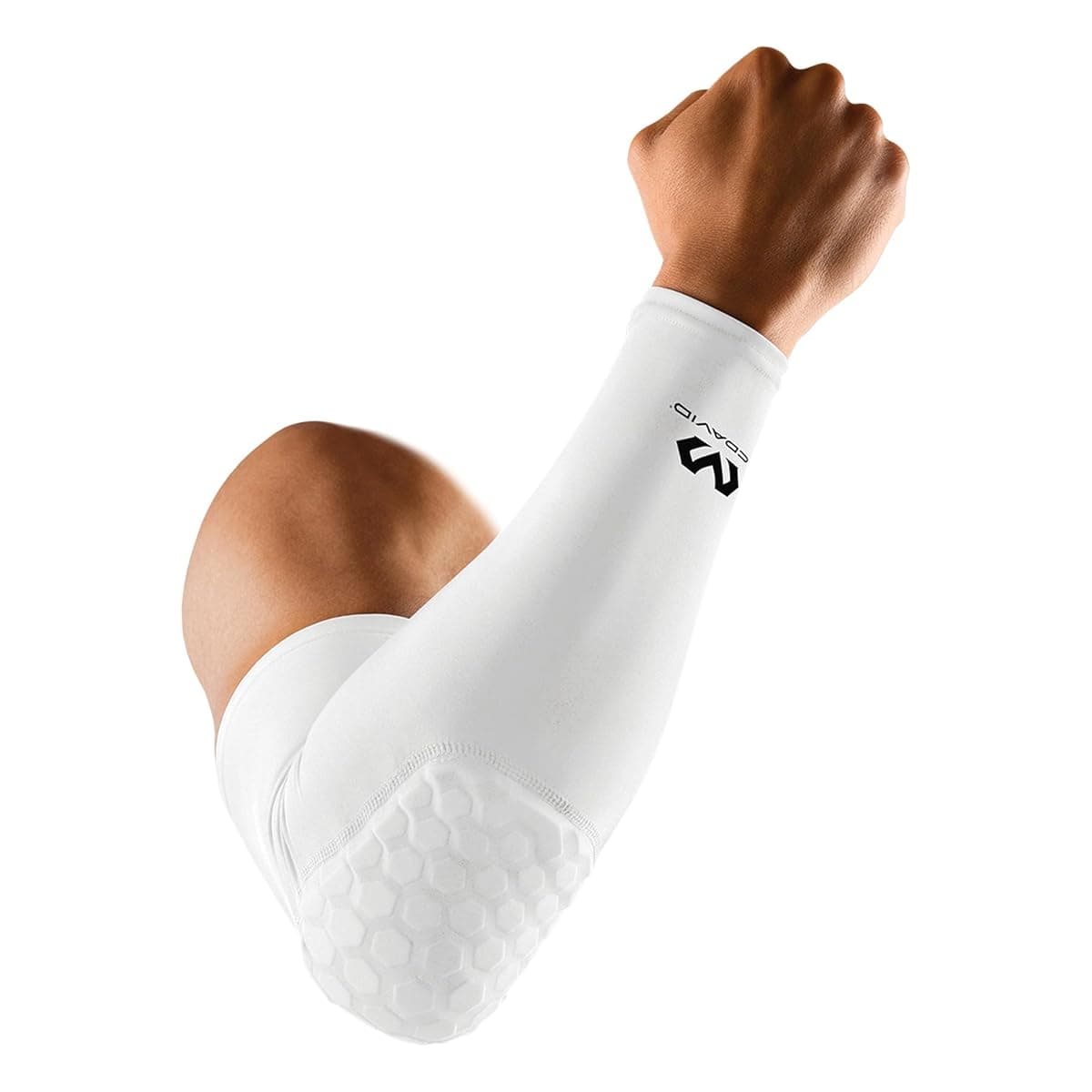 McDavid Hex Shooter Arm Sleeve, White, Small