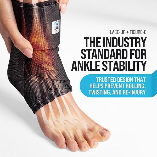 Z ATHLETICS Lace-Up Ankle Brace, Medium — view 2 of 4