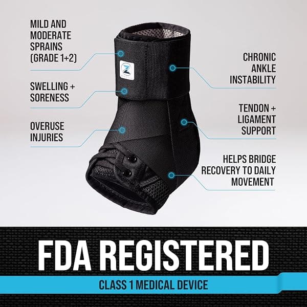 Z ATHLETICS Lace-Up Ankle Brace, Medium — view 4 of 4