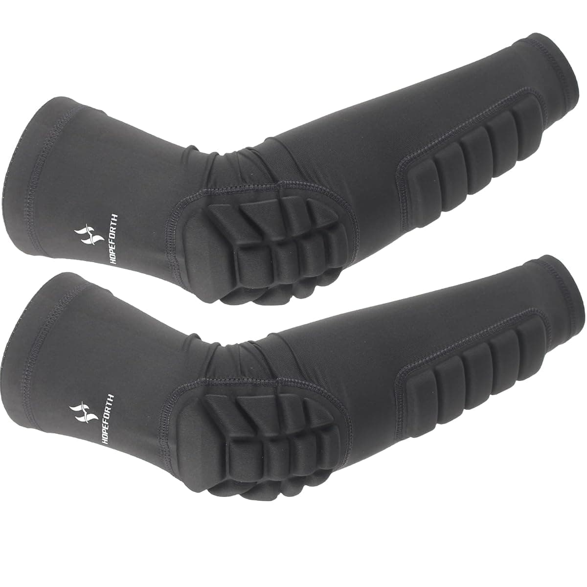 HOPEFORTH Padded Arm Sleeves, Black, Medium