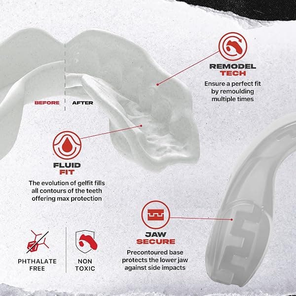 SAFEJAWZ Intro Series Mouth Guard, Clear — view 4 of 4