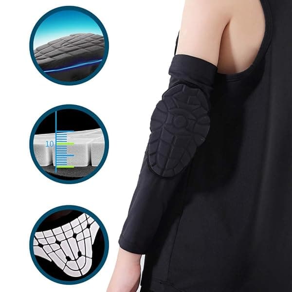 Bohope Youth Padded Arm Sleeve, Black, Medium — view 4 of 4