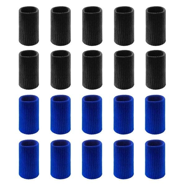 Pimoys Finger Sleeves, Blue and Black, 20-Pack — view 2 of 4