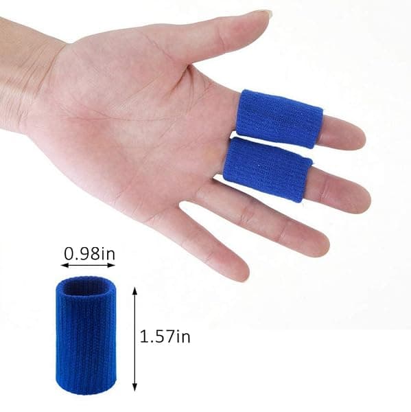 Pimoys Finger Sleeves, Blue and Black, 20-Pack — view 3 of 4