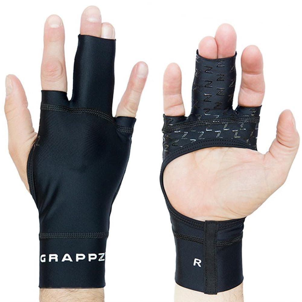 Grappz Middle Finger Compression Gloves, Large