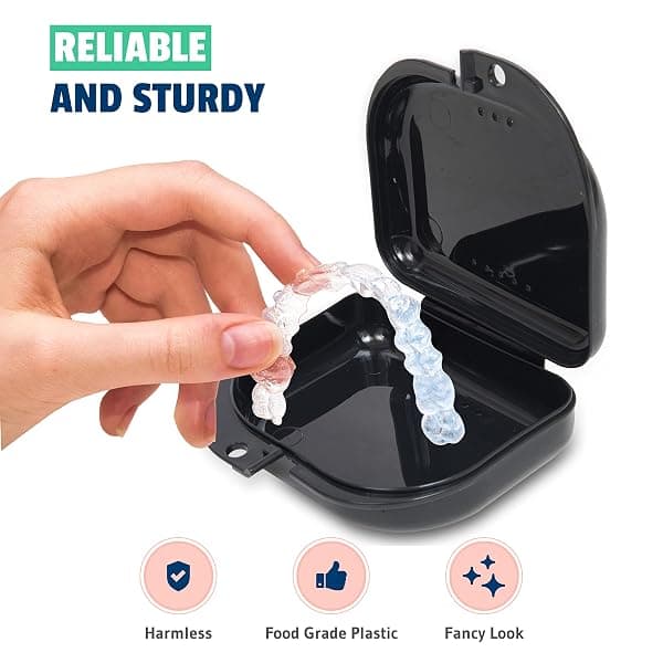 Mrs. Odonto Vented Retainer Case, Black, 2-Pack — view 3 of 4